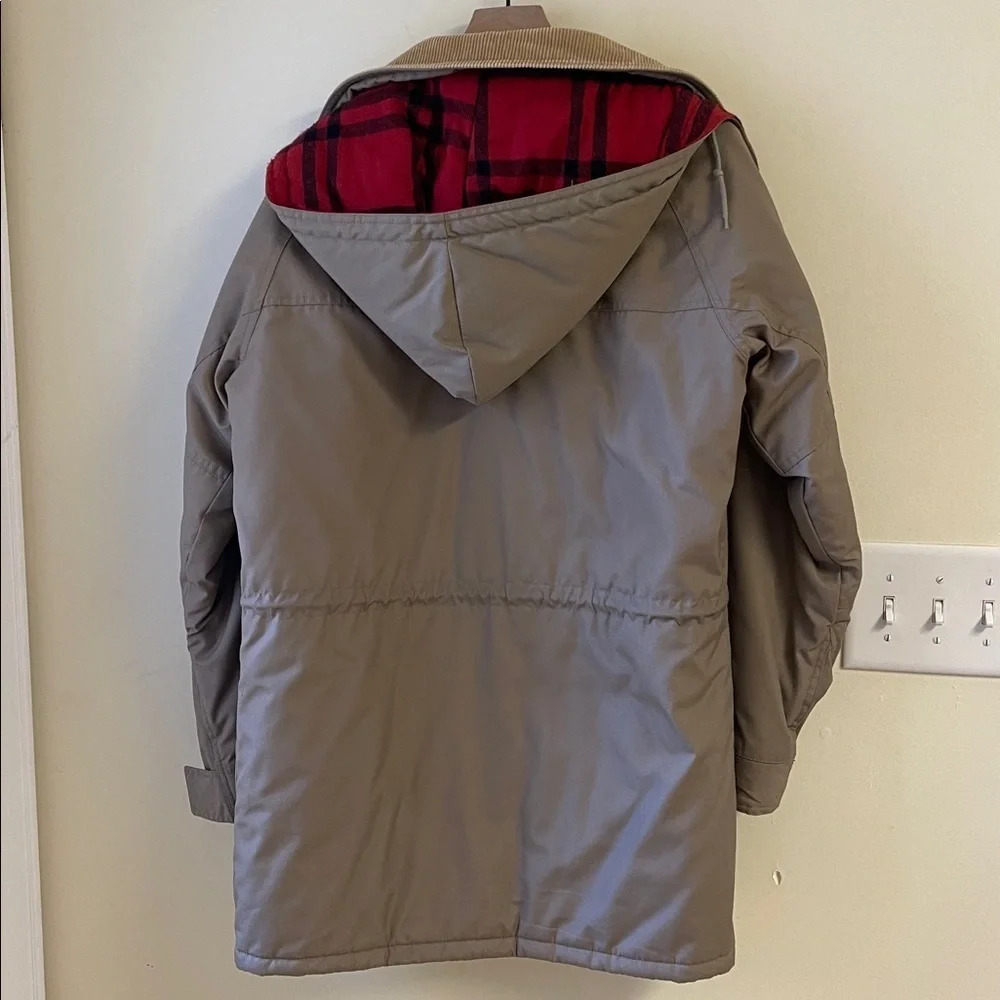 Pacific Trail Thinsulate 3M Vintage Parka Coat Men’s Plaid Lined 80s 90s - Picture 4 of 7
